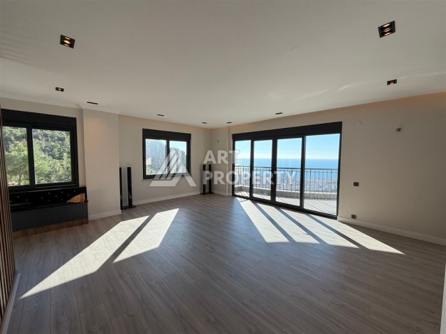 Вилла 5+2 с участком 500 м² и видом на море в Тепе, Алания - Ракурс 28