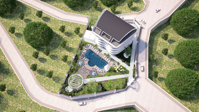 Инвестиционный проект премиум класса в Каргыджаке, 135-220м - Ракурс 8