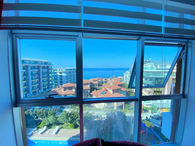 Студия с видом на Средиземное море всего в 150 метрах от пляжа в районе Каргыджак, 40м2 - Ракурс 2