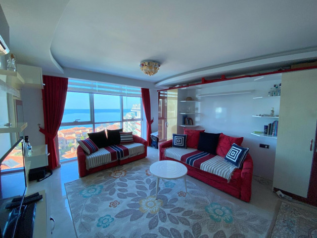 Студия с видом на Средиземное море всего в 150 метрах от пляжа в районе Каргыджак, 40м2 - Ракурс 3