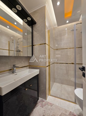 Большая квартира 1+1 в элитном ЖК, 65 м². Махмутлар, Алания - Ракурс 11