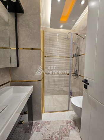 Большая квартира 1+1 в элитном ЖК, 65 м². Махмутлар, Алания - Ракурс 12