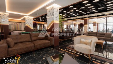 Большая квартира 1+1 в элитном ЖК, 65 м². Махмутлар, Алания - Ракурс 30