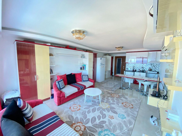 Студия с видом на Средиземное море всего в 150 метрах от пляжа в районе Каргыджак, 40м2 - Ракурс 11