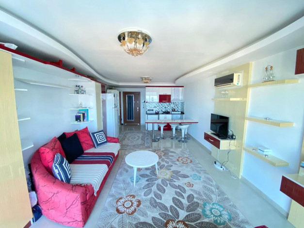 Студия с видом на Средиземное море всего в 150 метрах от пляжа в районе Каргыджак, 40м2 - Ракурс 13