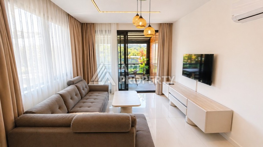 Меблированный садовый дуплекс 2+1 в элитном ЖК, 110 м² - Ракурс 1