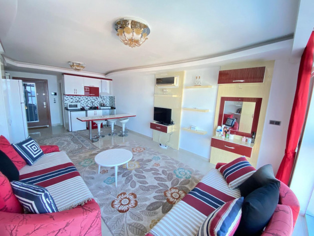 Студия с видом на Средиземное море всего в 150 метрах от пляжа в районе Каргыджак, 40м2 - Ракурс 14