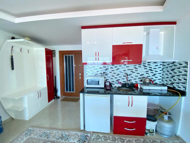 Студия с видом на Средиземное море всего в 150 метрах от пляжа в районе Каргыджак, 40м2 - Ракурс 20