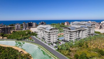 Квартира 1+1 - 58 м²  в ЖК премиум класса. Каргыджак, Алания - Ракурс 1