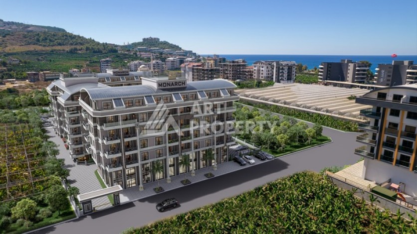 Квартира 1+1 - 58 м²  в ЖК премиум класса. Каргыджак, Алания - Ракурс 1