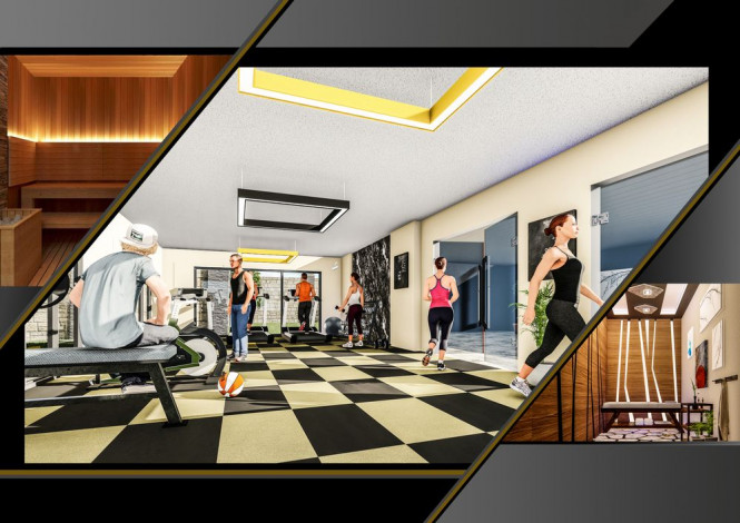 Апартаменты 1+1 на завершающем этапе строительства в одном из лучших комплексов Махмутлара по ценам дешевле, чем у застройщика, 56-63 м2 - Ракурс 32