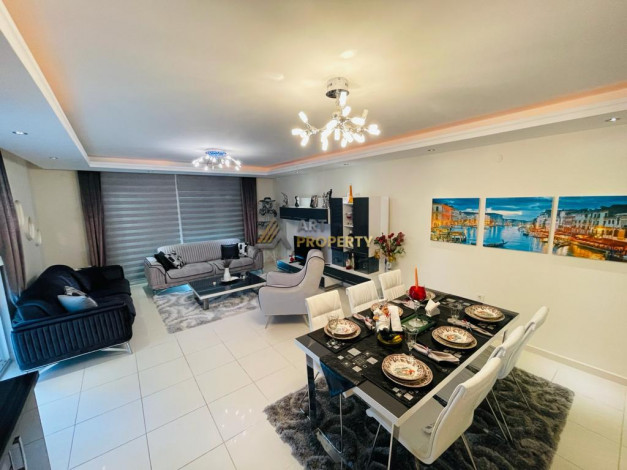 Меблированная трехкомнатная квартира в районе Каргыджак, 125м2 - Ракурс 11