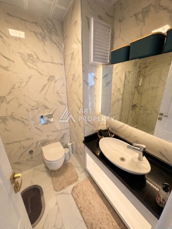 Квартира 1+1 с видом на море в Махмутларе, 65 м² - Ракурс 12