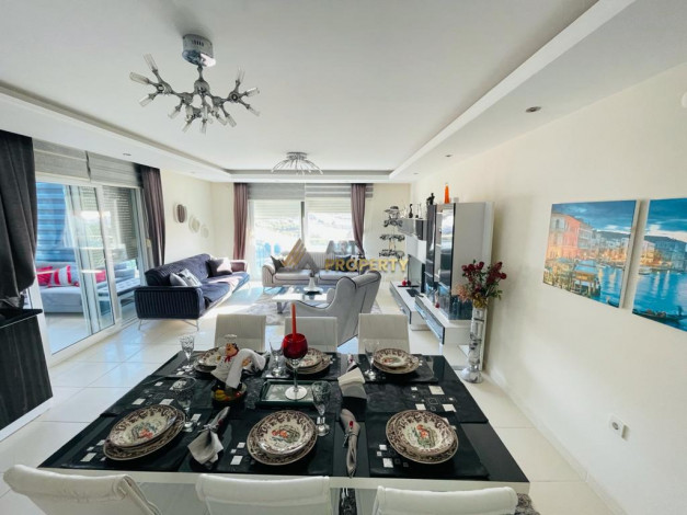 Меблированная трехкомнатная квартира в районе Каргыджак, 125м2 - Ракурс 14