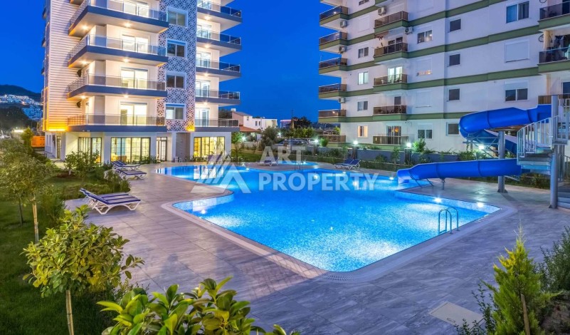 Квартира 1+1 с видом на море в Махмутларе, 65 м² - Ракурс 31