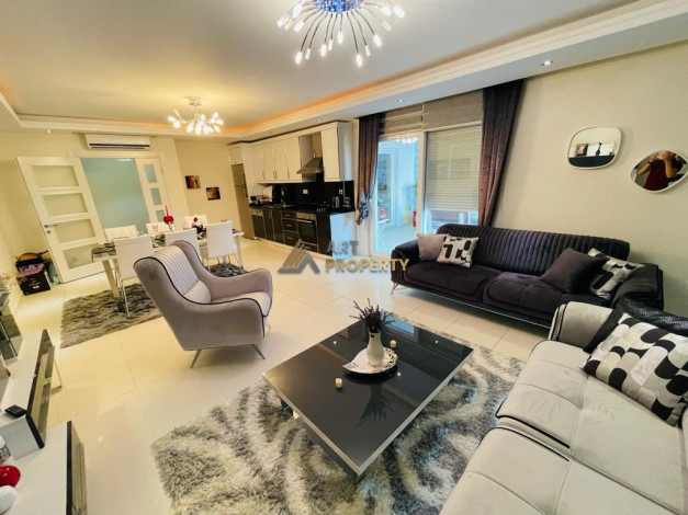 Меблированная трехкомнатная квартира в районе Каргыджак, 125м2 - Ракурс 29