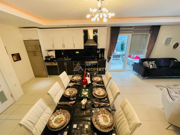 Меблированная трехкомнатная квартира в районе Каргыджак, 125м2 - Ракурс 39