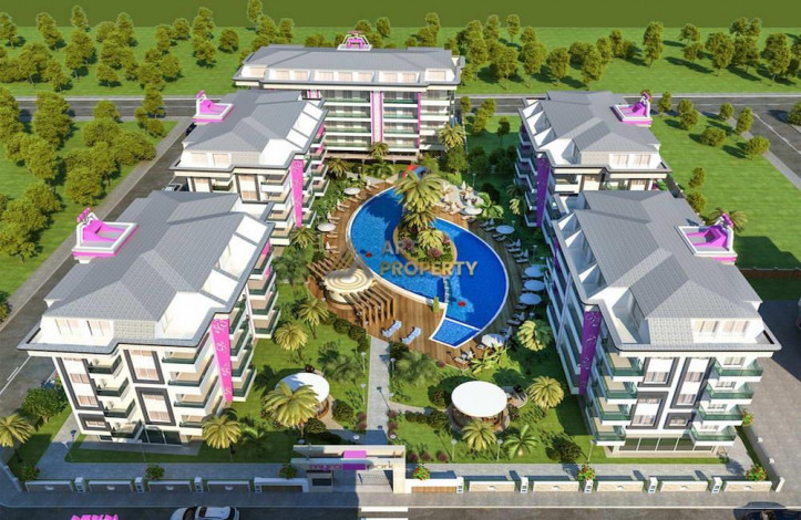 Студия в комплексе с инфраструктурой в 250 метрах от моря в Кестель, 45 м2 - Ракурс 4