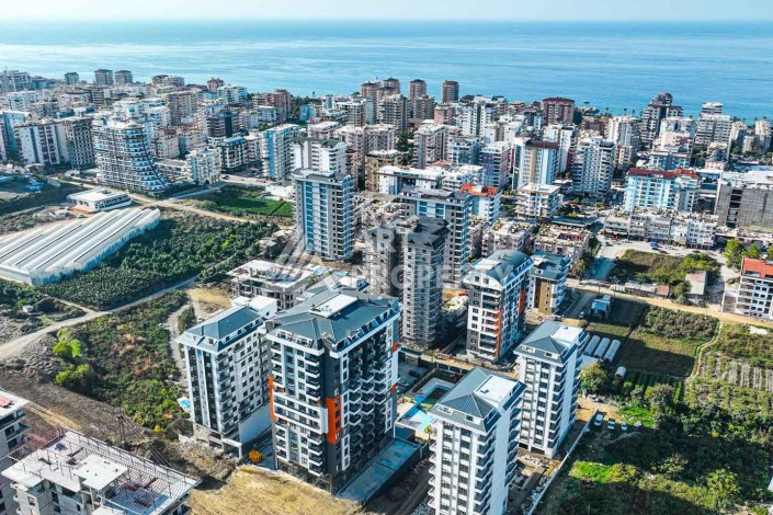 Квартира 2+1 в Махмутларе с видом на море, 75 кв.м. - Ракурс 0