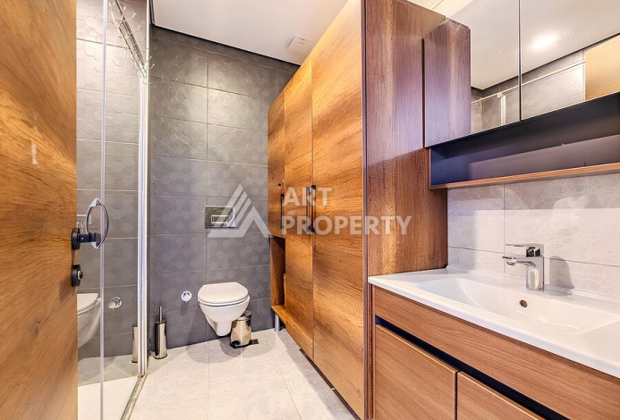Квартира 1+1 в Махмутларе с видом на море, 50 м² - Ракурс 12