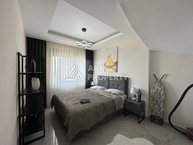 Видовой 2+1 дуплекс с новой мебелью в Махмутларе, 90 м² - Ракурс 11
