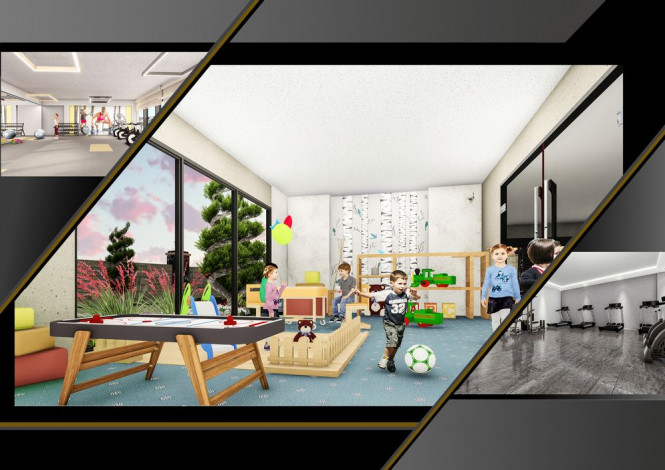 Апартаменты 1+1 на завершающем этапе строительства в одном из лучших комплексов Махмутлара по ценам дешевле, чем у застройщика, 56-63 м2 - Ракурс 33