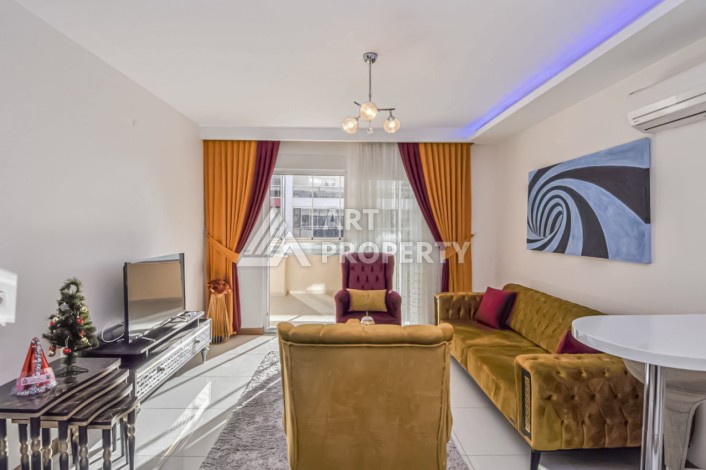 Большая квартира 1+1 в Махмутларе с видом на море, 60 м² - Ракурс 3