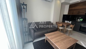 Квартира 1+1 с видом на море и бассейн, 55 м². Махмутлар, Алания - Ракурс 4
