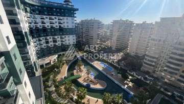 Квартира 1+1 с видом на море и бассейн, 55 м². Махмутлар, Алания - Ракурс 7