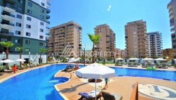 Квартира 1+1 с видом на море и бассейн, 55 м². Махмутлар, Алания - Ракурс 9