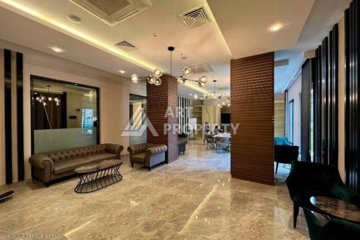 Квартира 1+1 с видом на море и бассейн, 55 м². Махмутлар, Алания - Ракурс 16