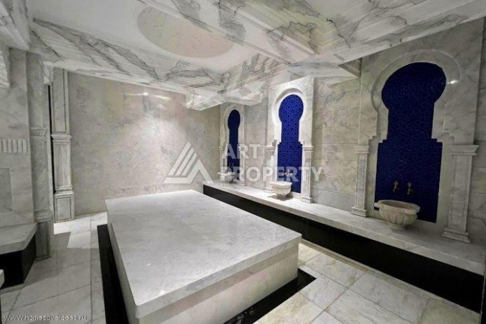 Квартира 1+1 с видом на море и бассейн, 55 м². Махмутлар, Алания - Ракурс 17