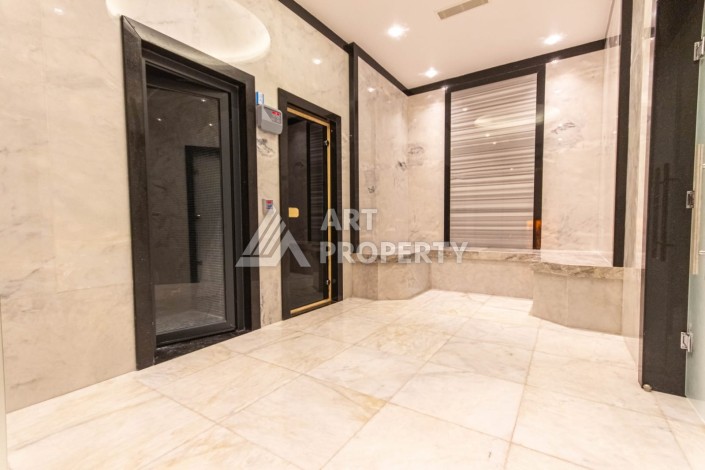 Квартира 1+1 с видом на море и бассейн, 55 м². Махмутлар, Алания - Ракурс 18