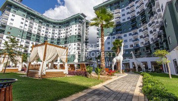 Квартира 1+1 с видом на море и бассейн, 55 м². Махмутлар, Алания - Ракурс 24