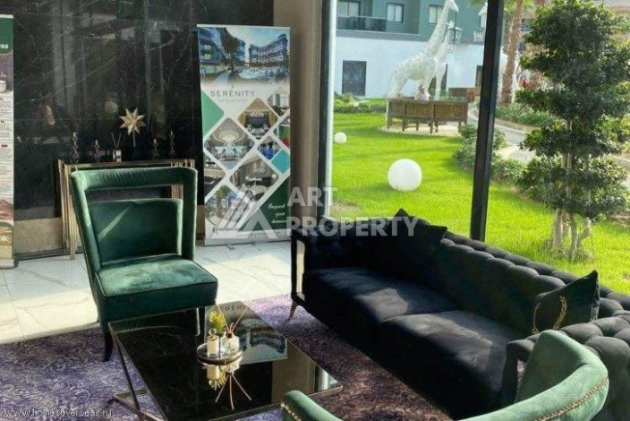 Квартира 1+1 с видом на море и бассейн, 55 м². Махмутлар, Алания - Ракурс 28