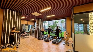 Квартира 1+1 с видом на море и бассейн, 55 м². Махмутлар, Алания - Ракурс 30