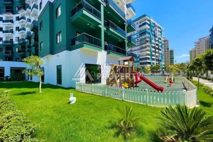 Квартира 1+1 с видом на море и бассейн, 55 м². Махмутлар, Алания - Ракурс 33