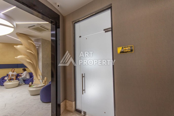 Квартира 1+1 с видом на море и бассейн, 55 м². Махмутлар, Алания - Ракурс 35