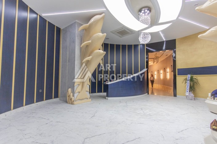 Квартира 1+1 с видом на море и бассейн, 55 м². Махмутлар, Алания - Ракурс 38