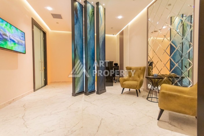Квартира 1+1 с видом на море и бассейн, 55 м². Махмутлар, Алания - Ракурс 39