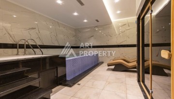 Квартира 1+1 с видом на море и бассейн, 55 м². Махмутлар, Алания - Ракурс 42