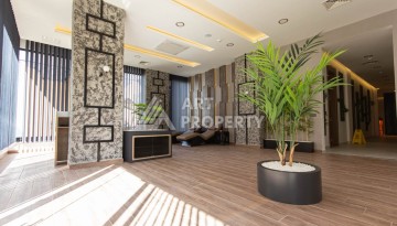 Квартира 1+1 с видом на море и бассейн, 55 м². Махмутлар, Алания - Ракурс 46