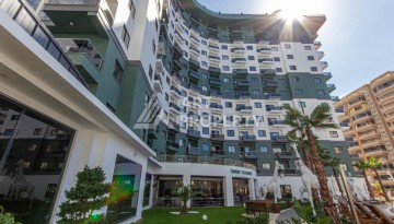 Квартира 1+1 с видом на море и бассейн, 55 м². Махмутлар, Алания - Ракурс 49