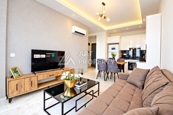 Квартира 1+1 в Каргыджаке с видом на море и бассейн, 55 м² - Ракурс 3