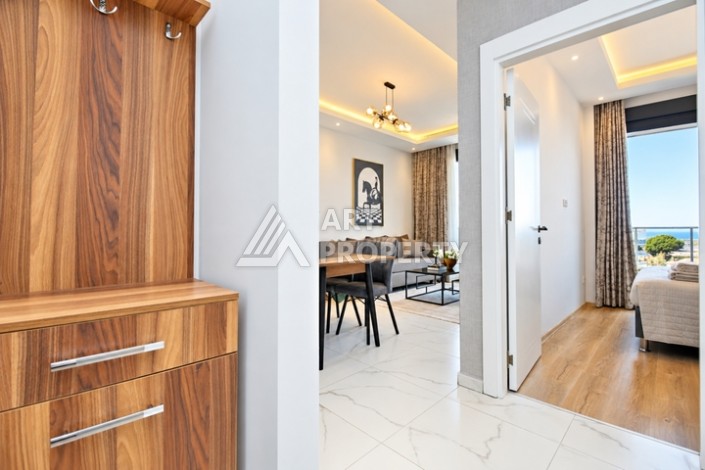 Квартира 1+1 в Каргыджаке с видом на море и бассейн, 55 м² - Ракурс 5