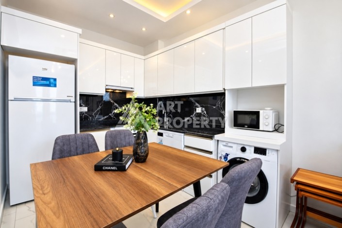 Квартира 1+1 в Каргыджаке с видом на море и бассейн, 55 м² - Ракурс 7