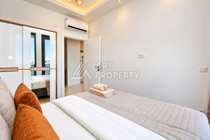 Квартира 1+1 в Каргыджаке с видом на море и бассейн, 55 м² - Ракурс 12