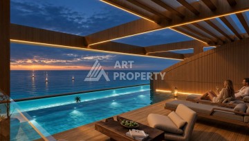 Премиальный проект у моря в Махмутларе, квартиры от 55 до 140 м² - Ракурс 2
