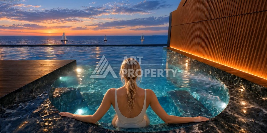 Премиальный проект у моря в Махмутларе, квартиры от 55 до 140 м² - Ракурс 6