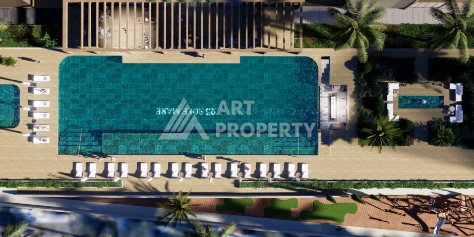 Премиальный проект у моря в Махмутларе, квартиры от 55 до 140 м² - Ракурс 10